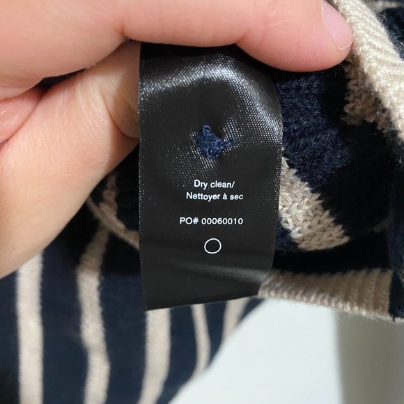 Rag & Bone Chunky Navy/White Striped Cashmere Blend "Ann" Cardigan Small NWT - Picture 12 of 12